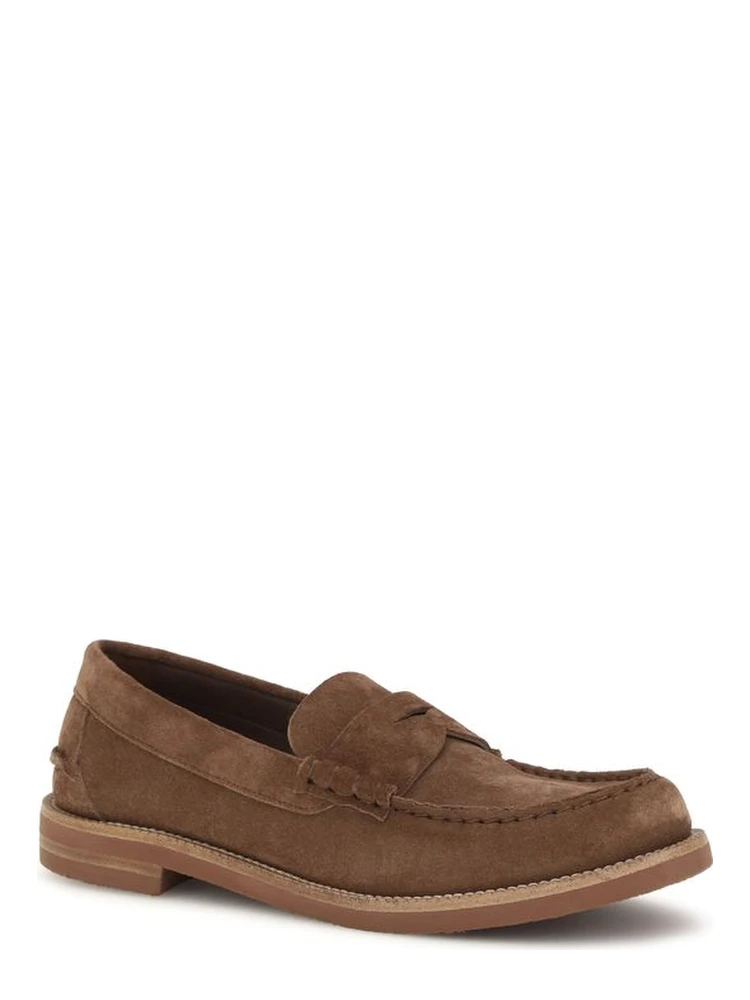 Brown Suede Leather Slip-On Loafers alternative