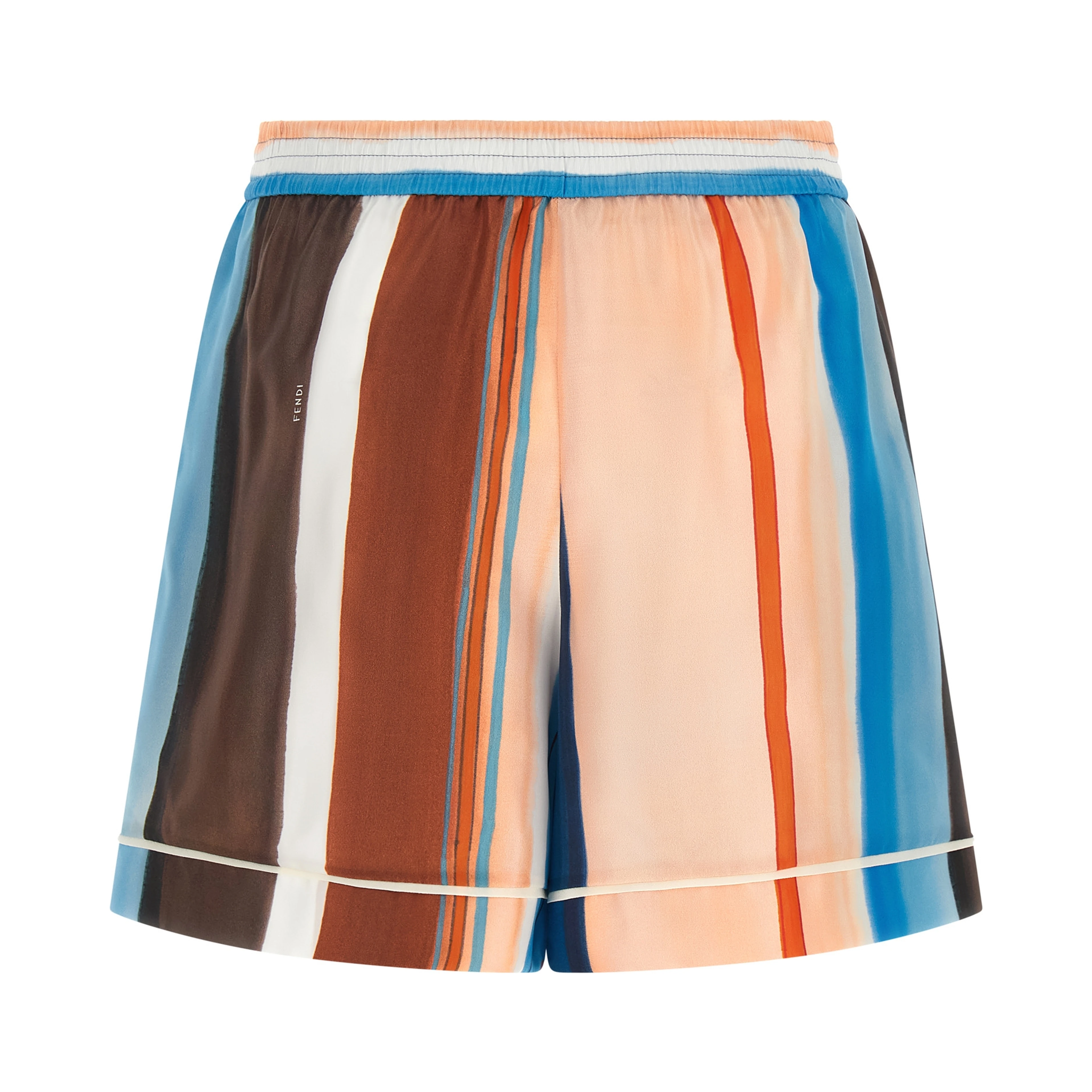 Multicolor Silk Bermuda Shorts