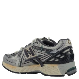 Silver Fabric Athletic Sneakers