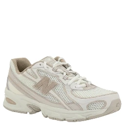 White Fabric Athletic Sneakers
