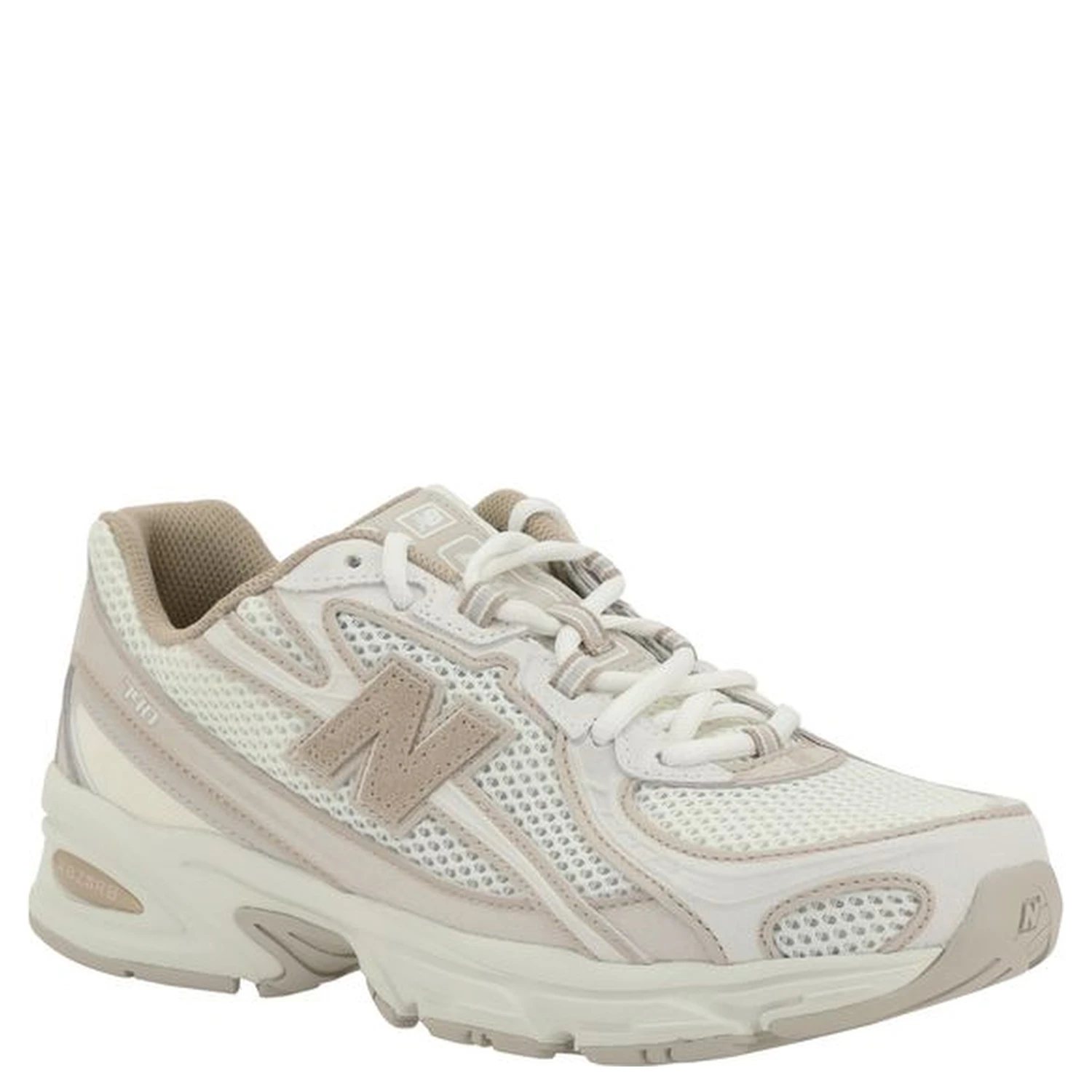 White Fabric Athletic Sneakers