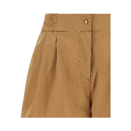 Beige Nylon Bermuda Shorts
