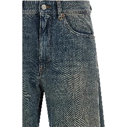 Blue Cotton Jeans Denim