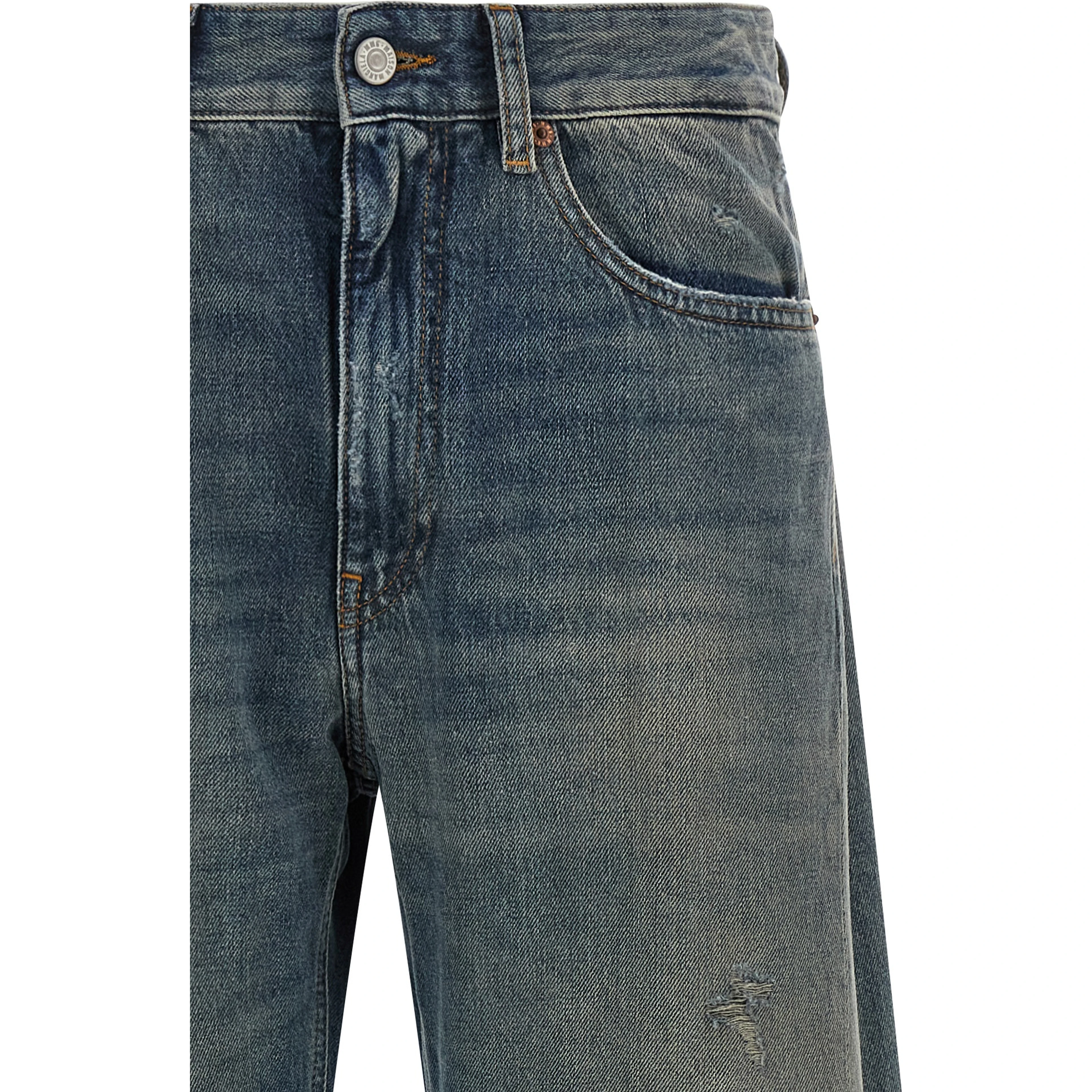 Blue Cotton Jeans Denim