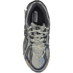 Silver Fabric Athletic Sneakers