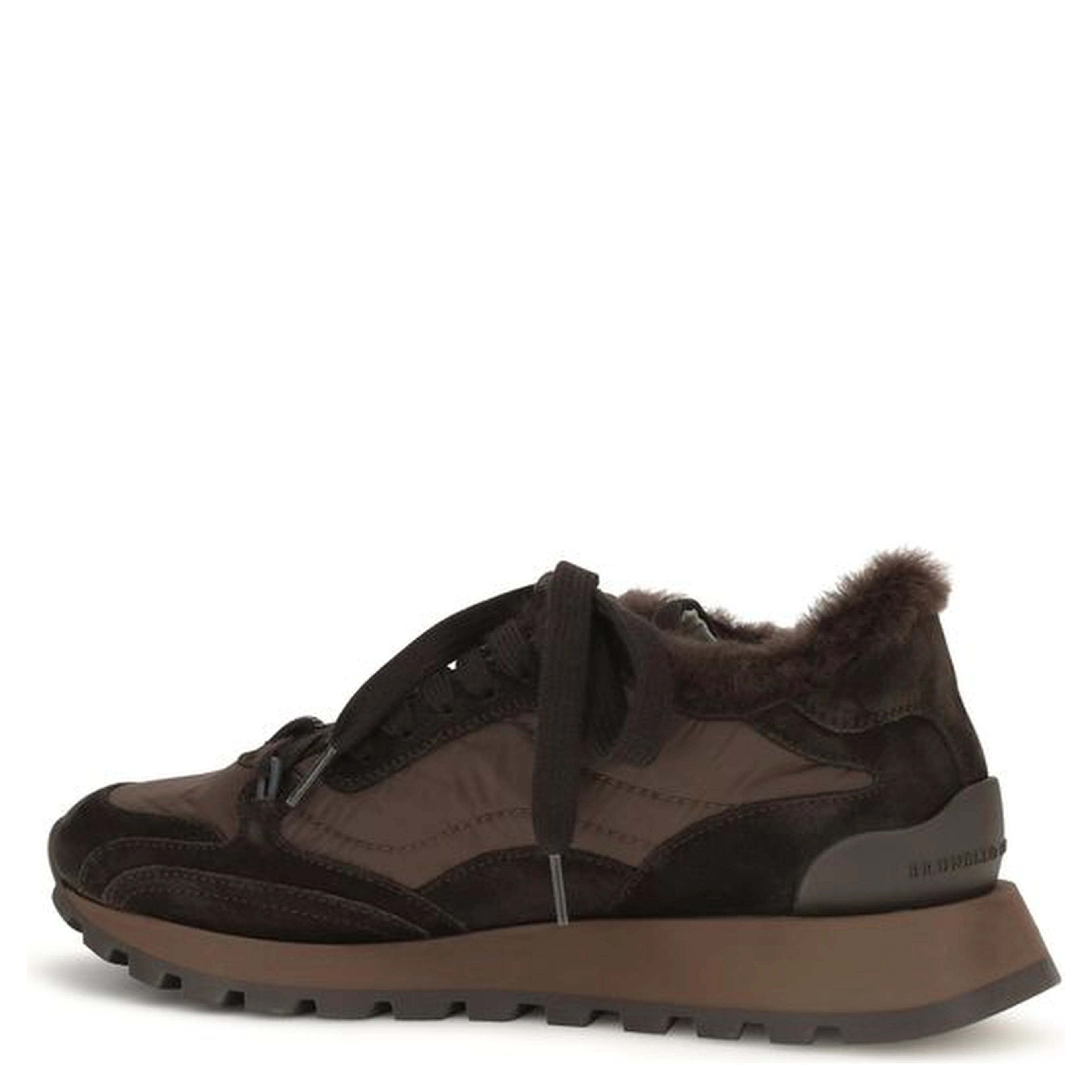 Black Calf Leather Bos Taurus Athletic Sneakers
