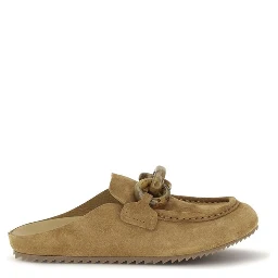 Beige Calf Leather Bos Taurus Moccassin