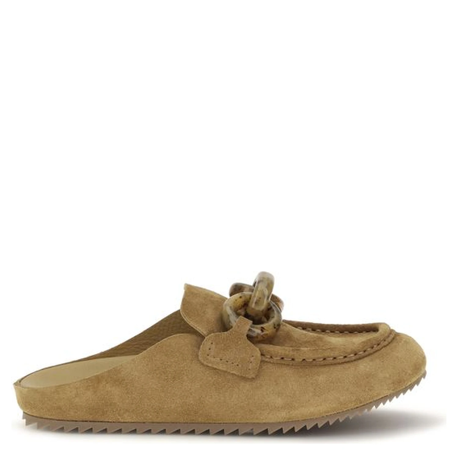 Beige Calf Leather Bos Taurus Moccassin