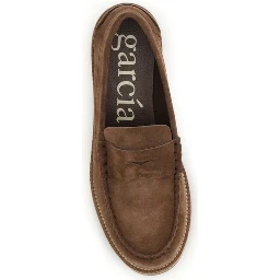 Brown Suede Leather Slip-On Loafers