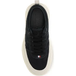Black Polyamide Athletic Sneakers