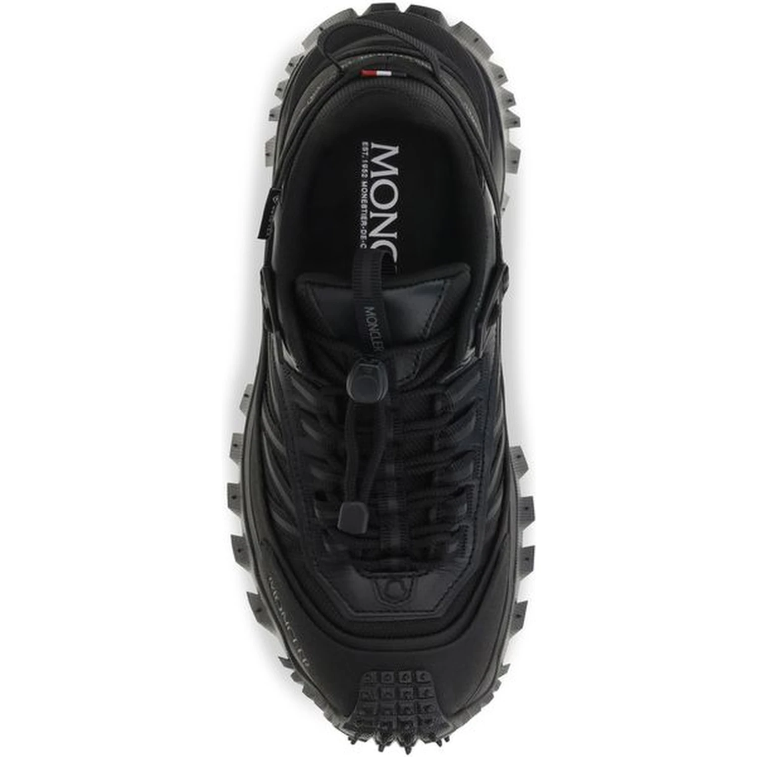 Black Calf Leather Bos Taurus Athletic Sneakers