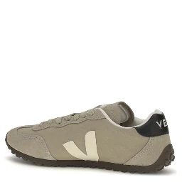 Beige Suede Leather Low Top Sneakers