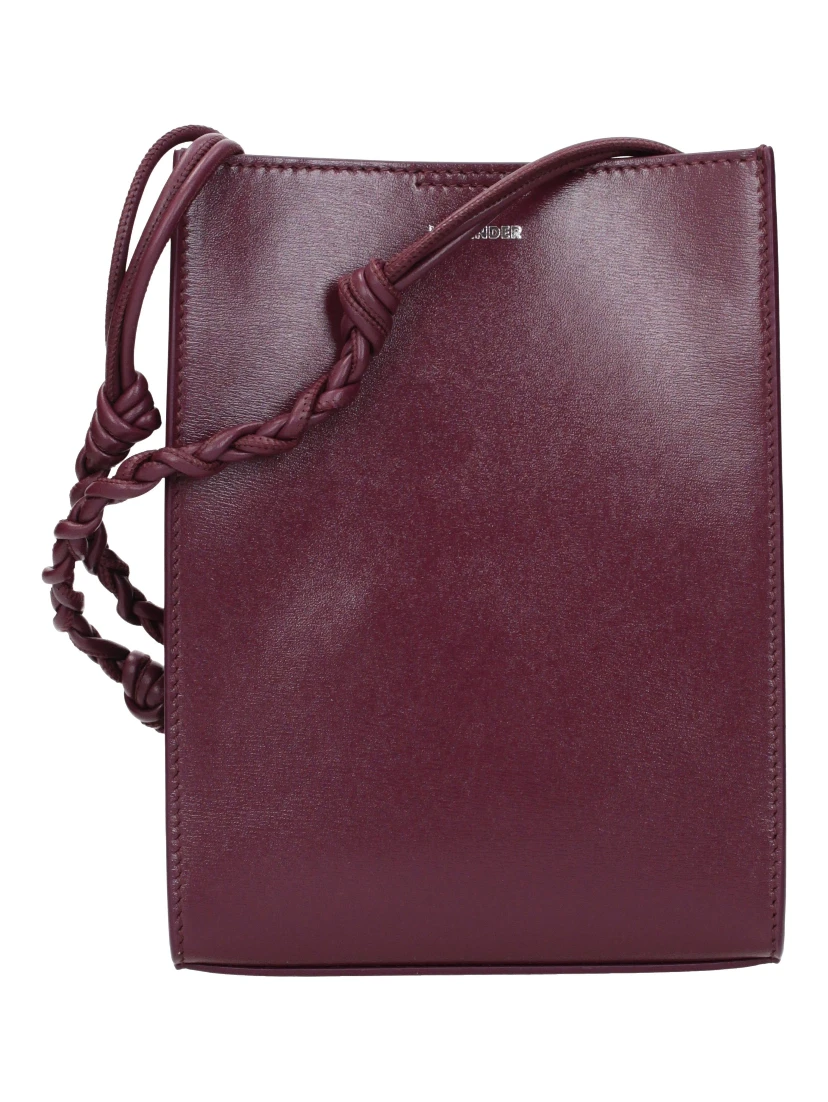 Purple Leather Crossbody Bag