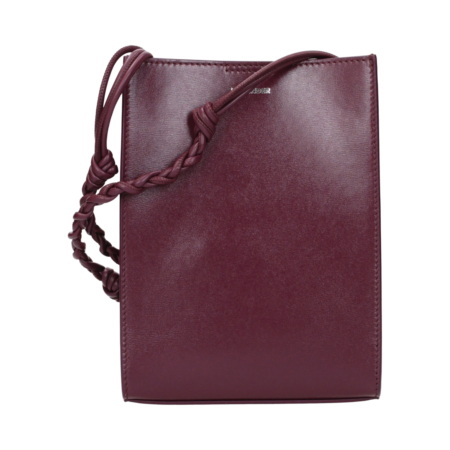 Purple Leather Crossbody Bag