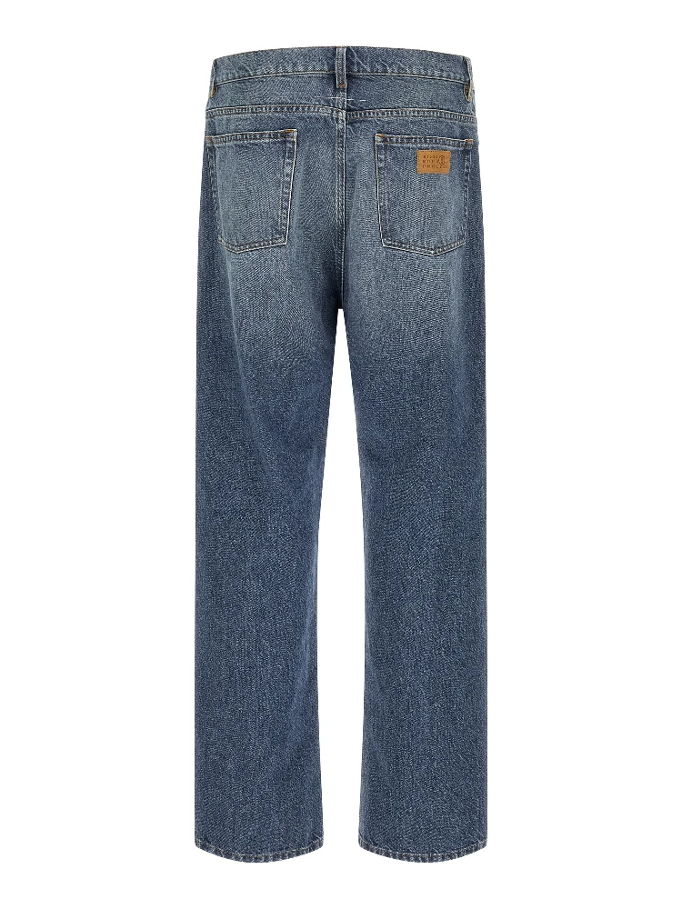 Blue Cotton Straight-Leg Jeans alternative