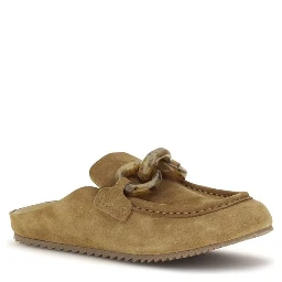 Beige Calf Leather Bos Taurus Moccassin