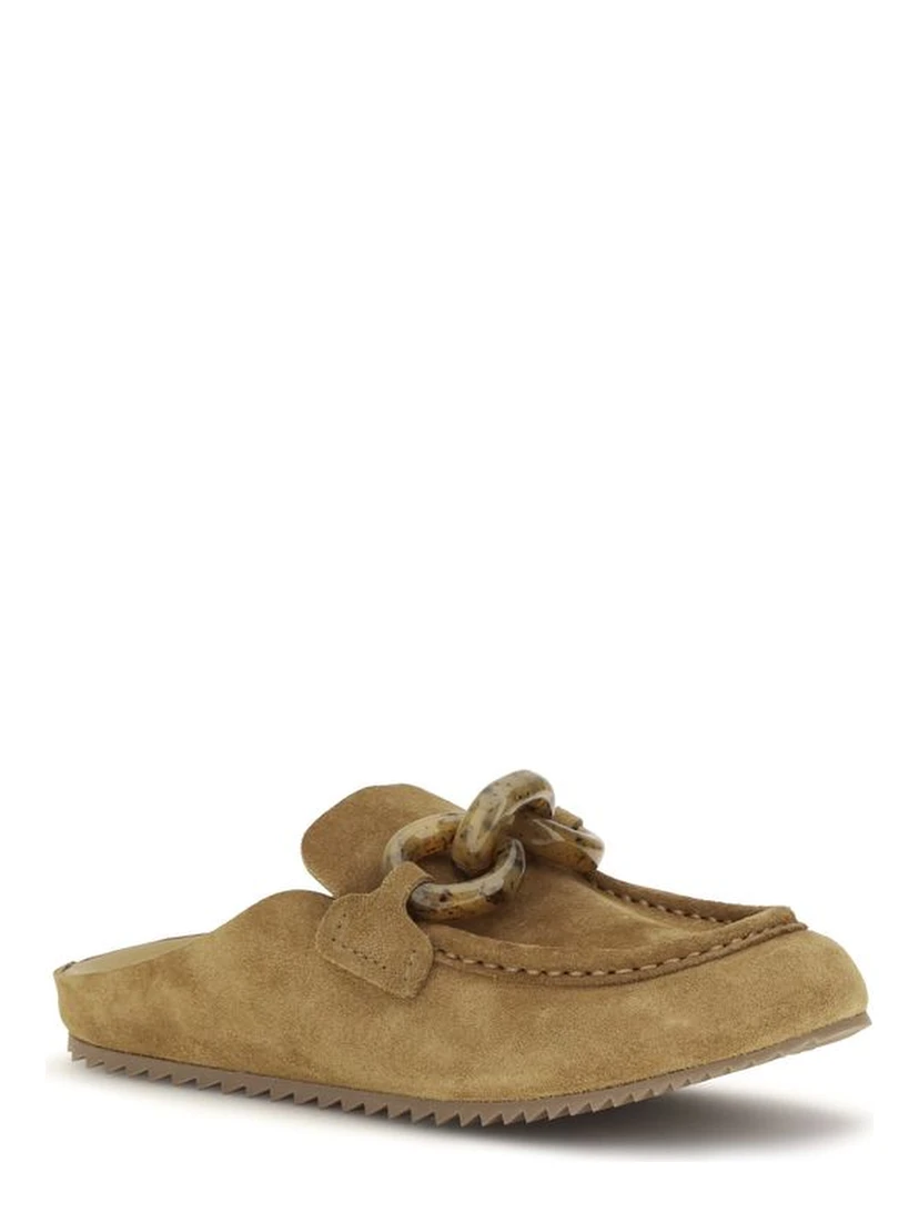 Beige Calf Leather Bos Taurus Moccassin