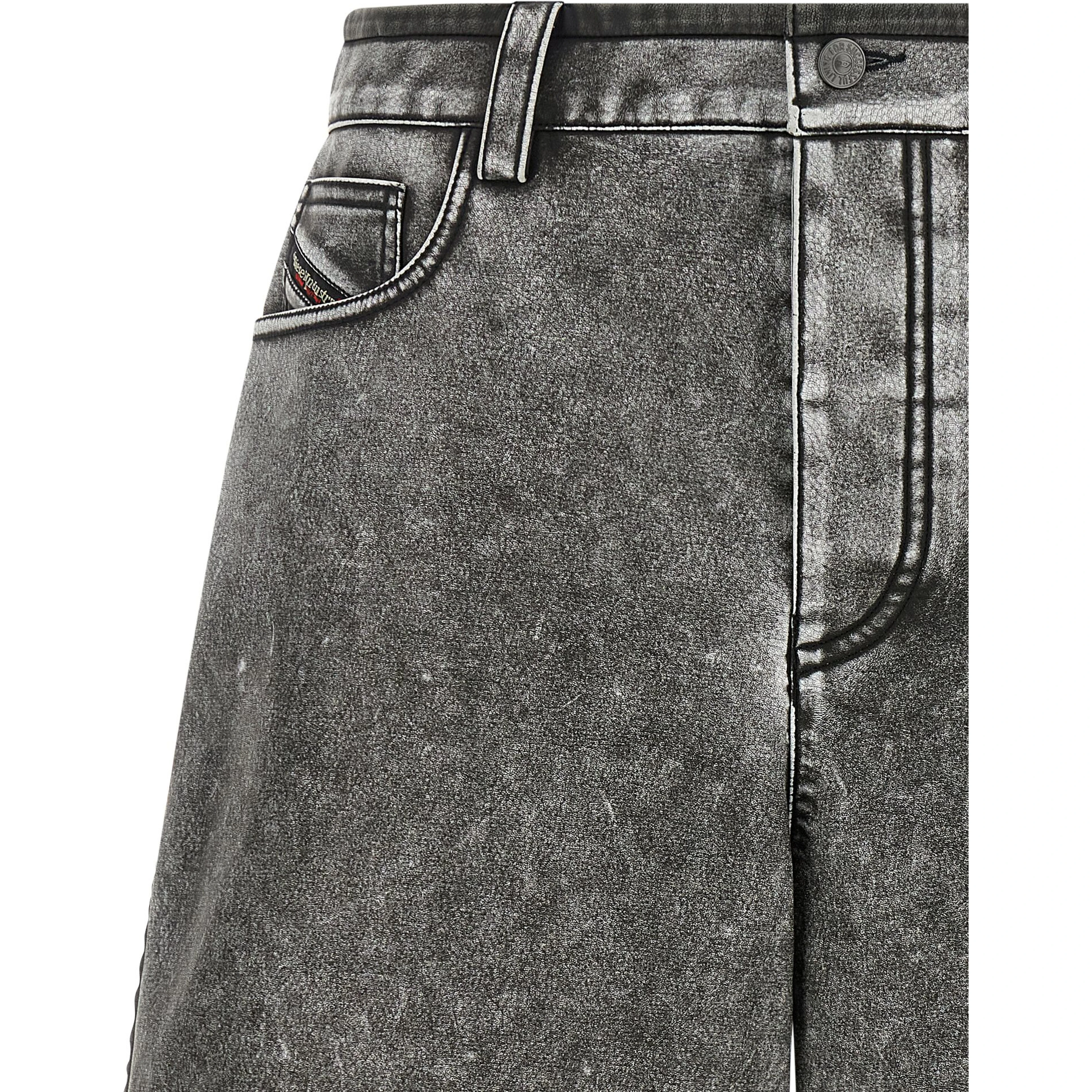 Gray Polyethylene Bermuda Shorts