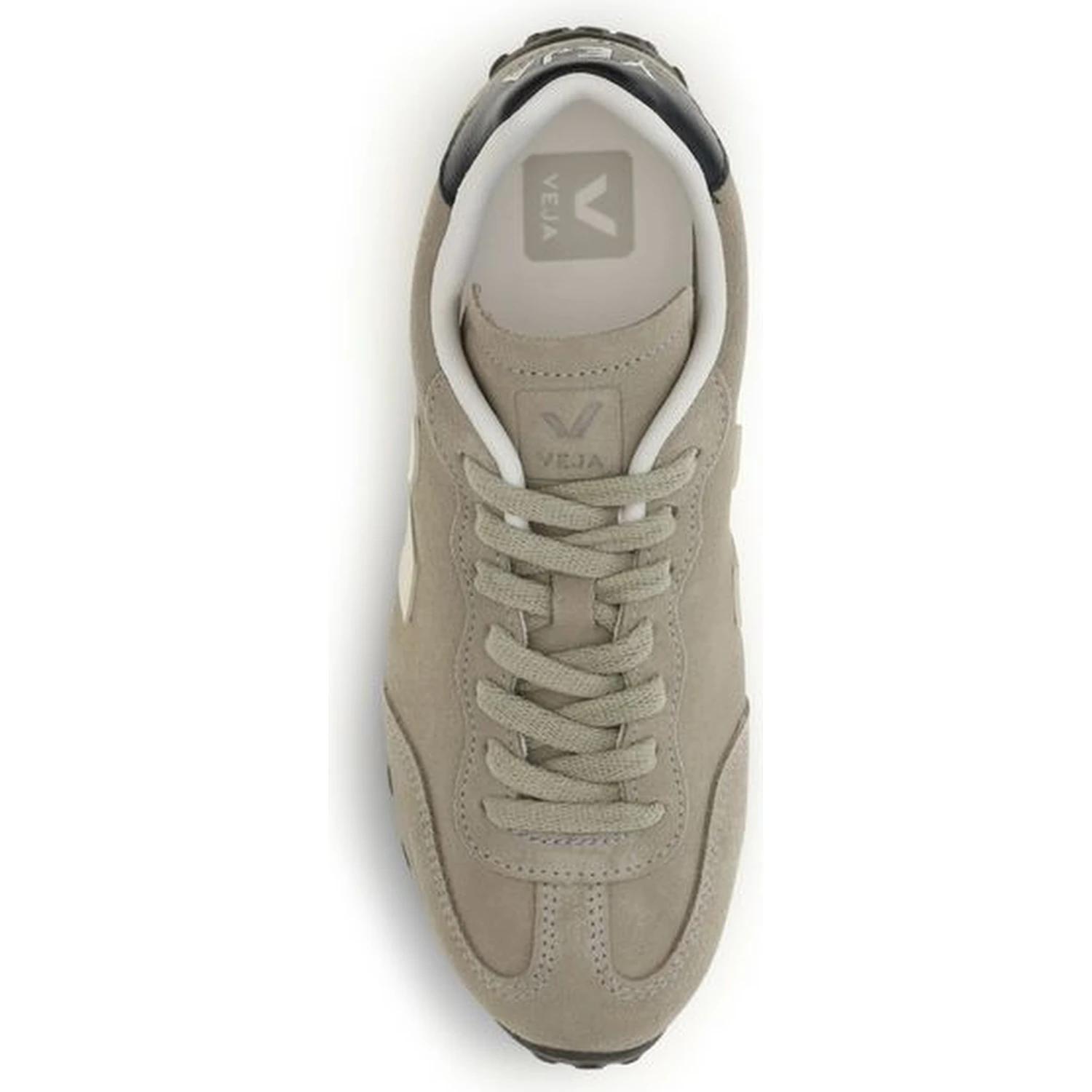 Beige Suede Leather Low Top Sneakers