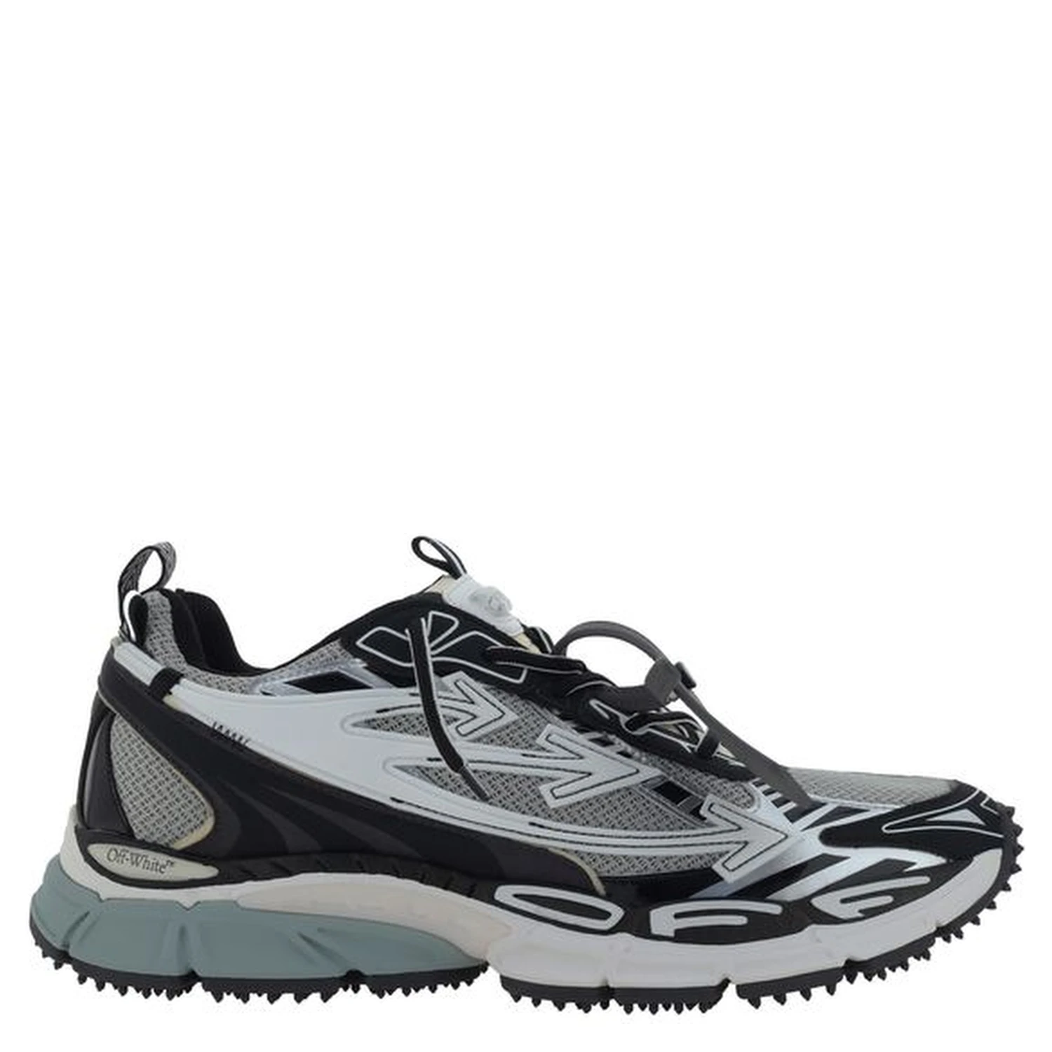 Gray Polyurethane Athletic Sneakers