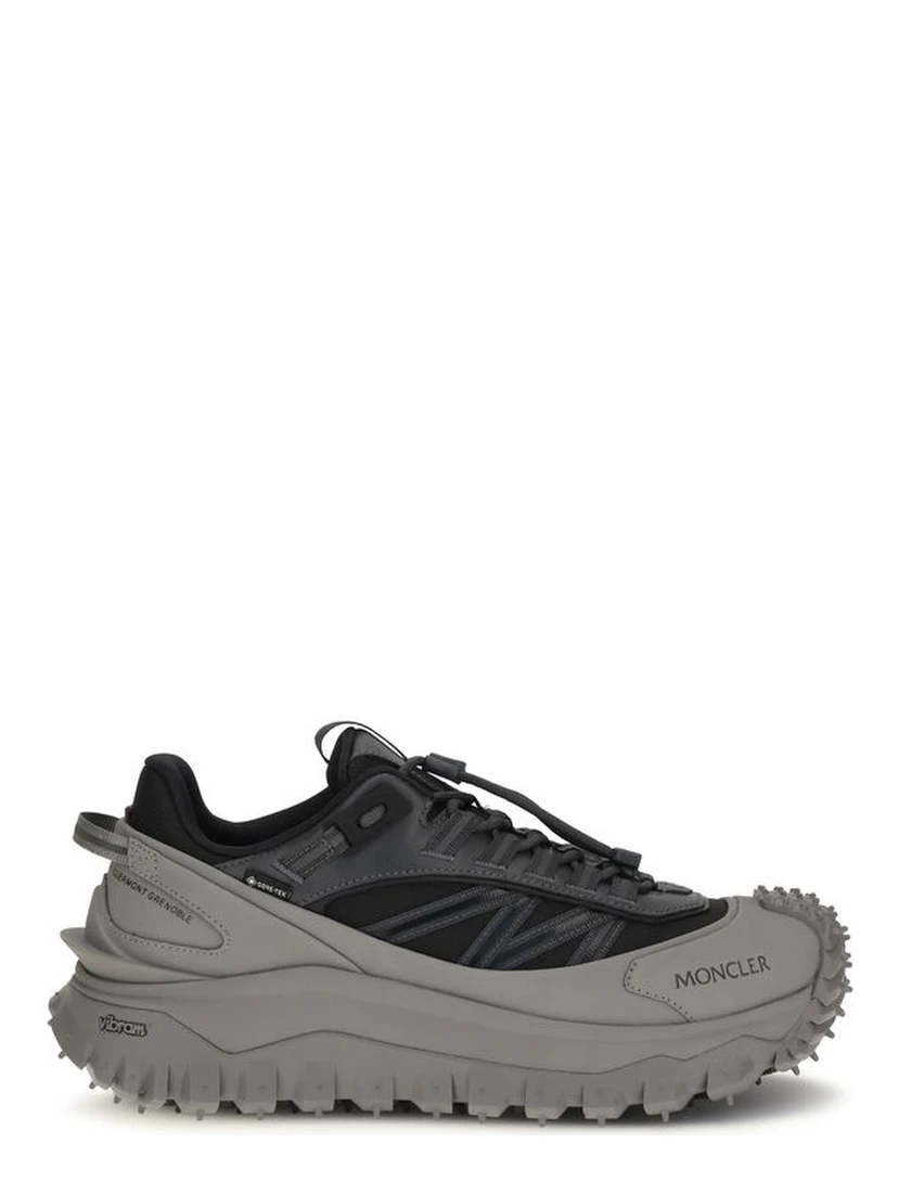 Gray Calf Leather Bos Taurus Athletic Sneakers
