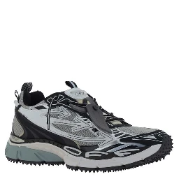 Gray Polyurethane Athletic Sneakers