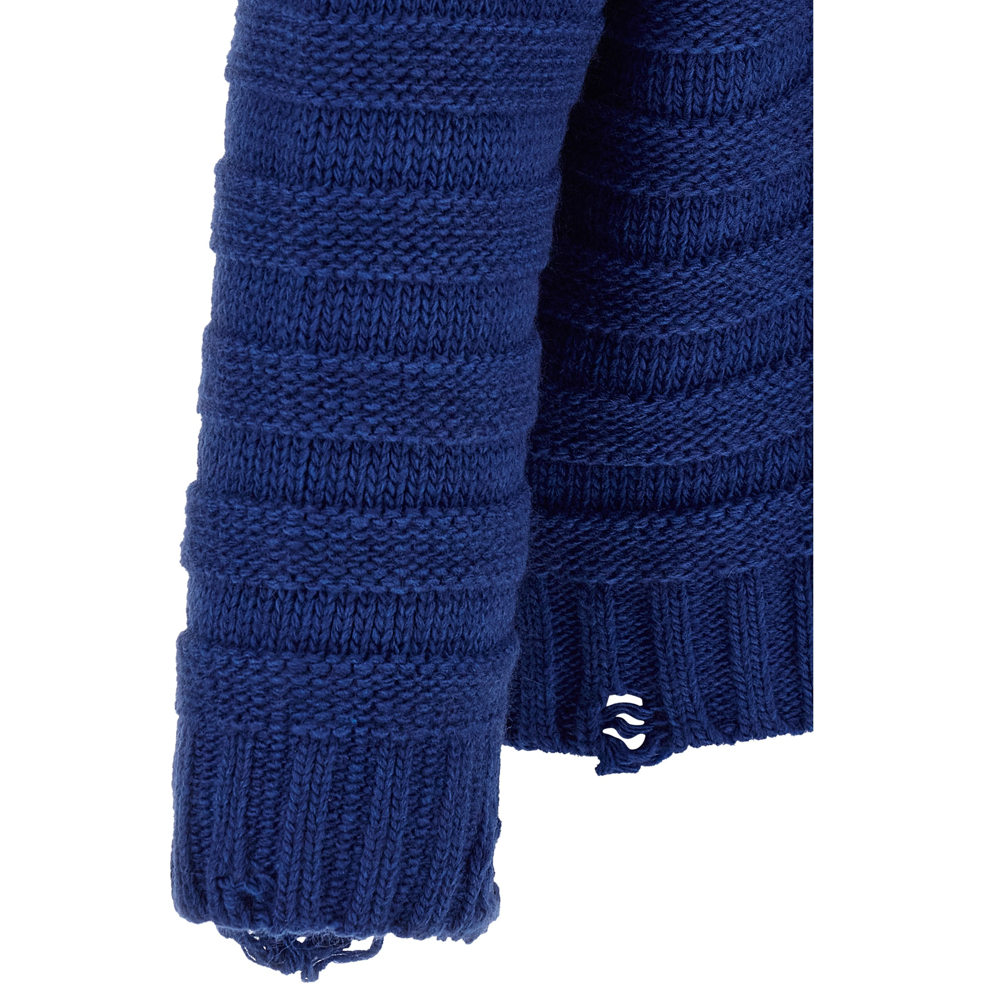 Blue Virgin Wool Cardigan