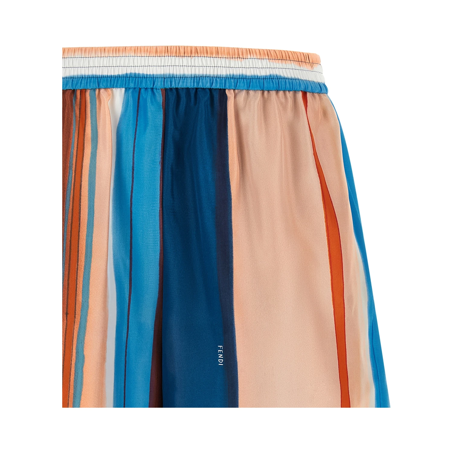 Multicolor Silk Bermuda Shorts