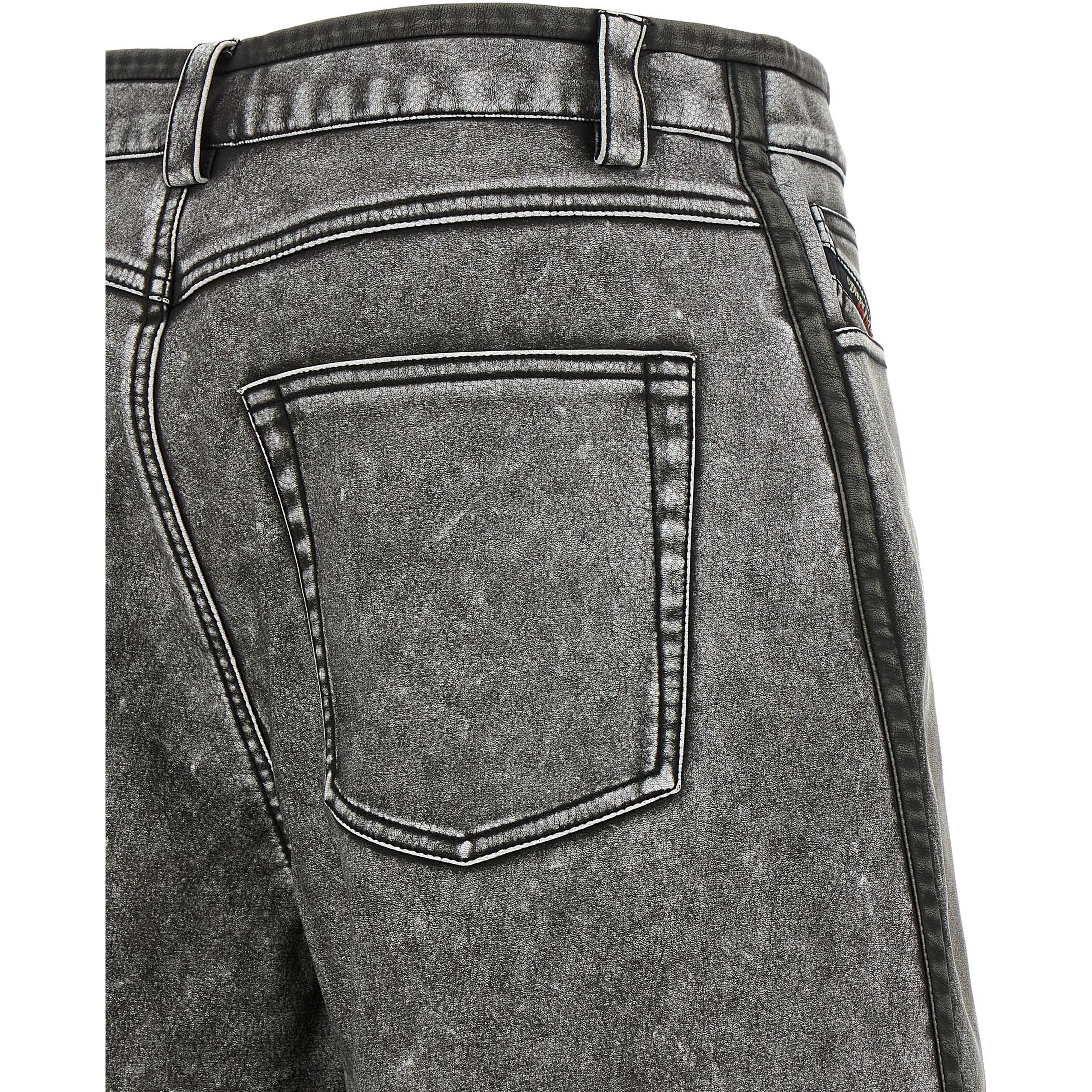 Gray Polyethylene Bermuda Shorts
