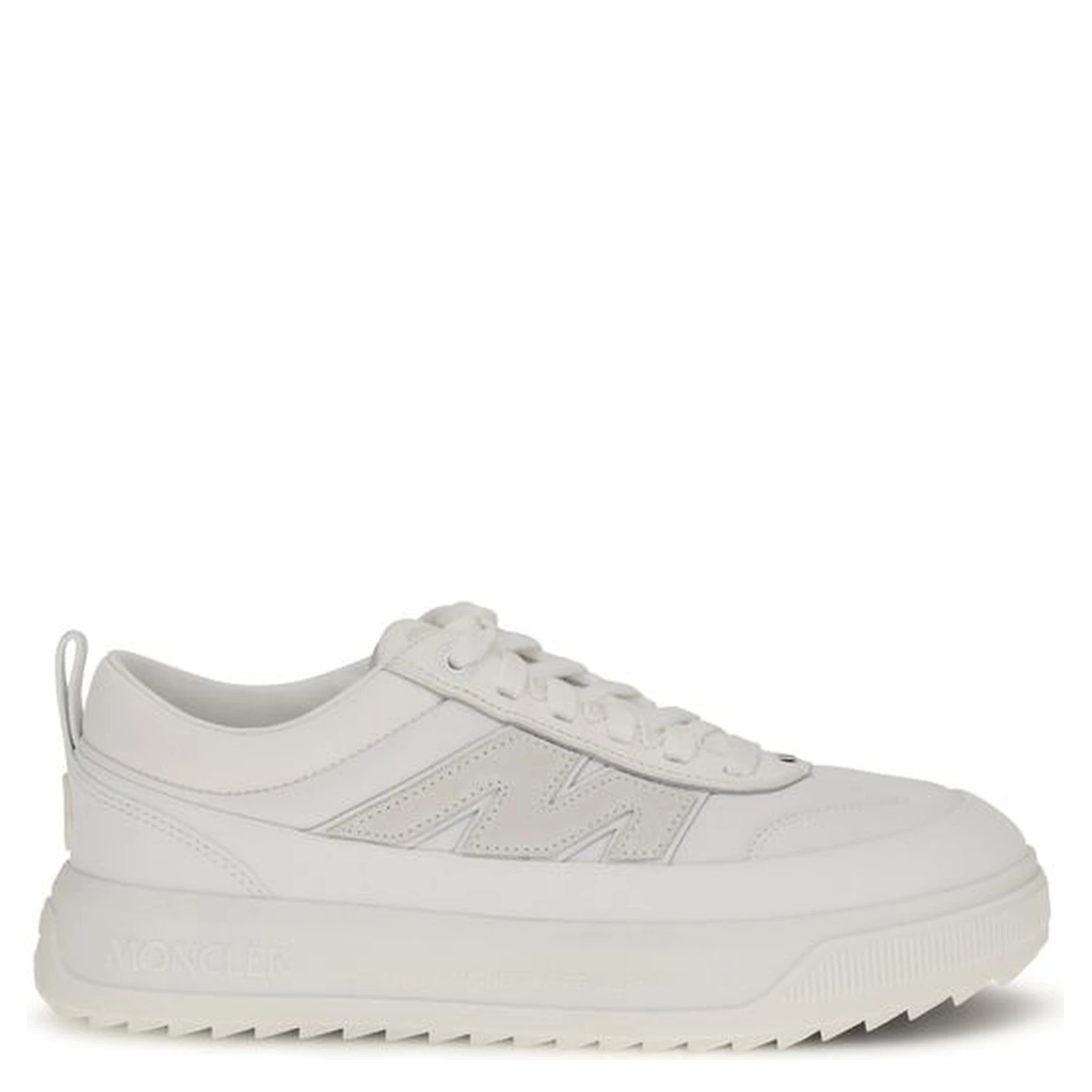 White Calf Leather Bos Taurus Athletic Sneakers