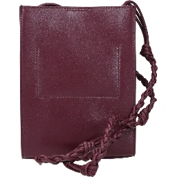 Purple Leather Crossbody Bag