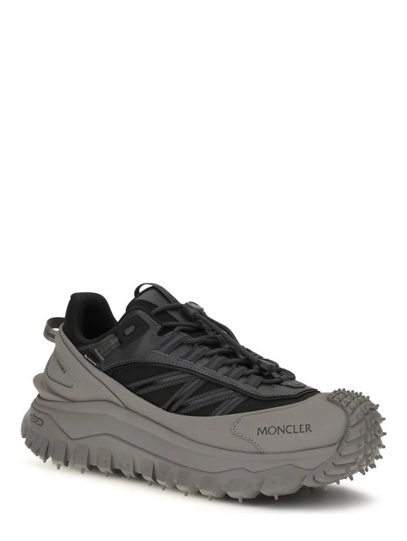 Gray Calf Leather Bos Taurus Athletic Sneakers