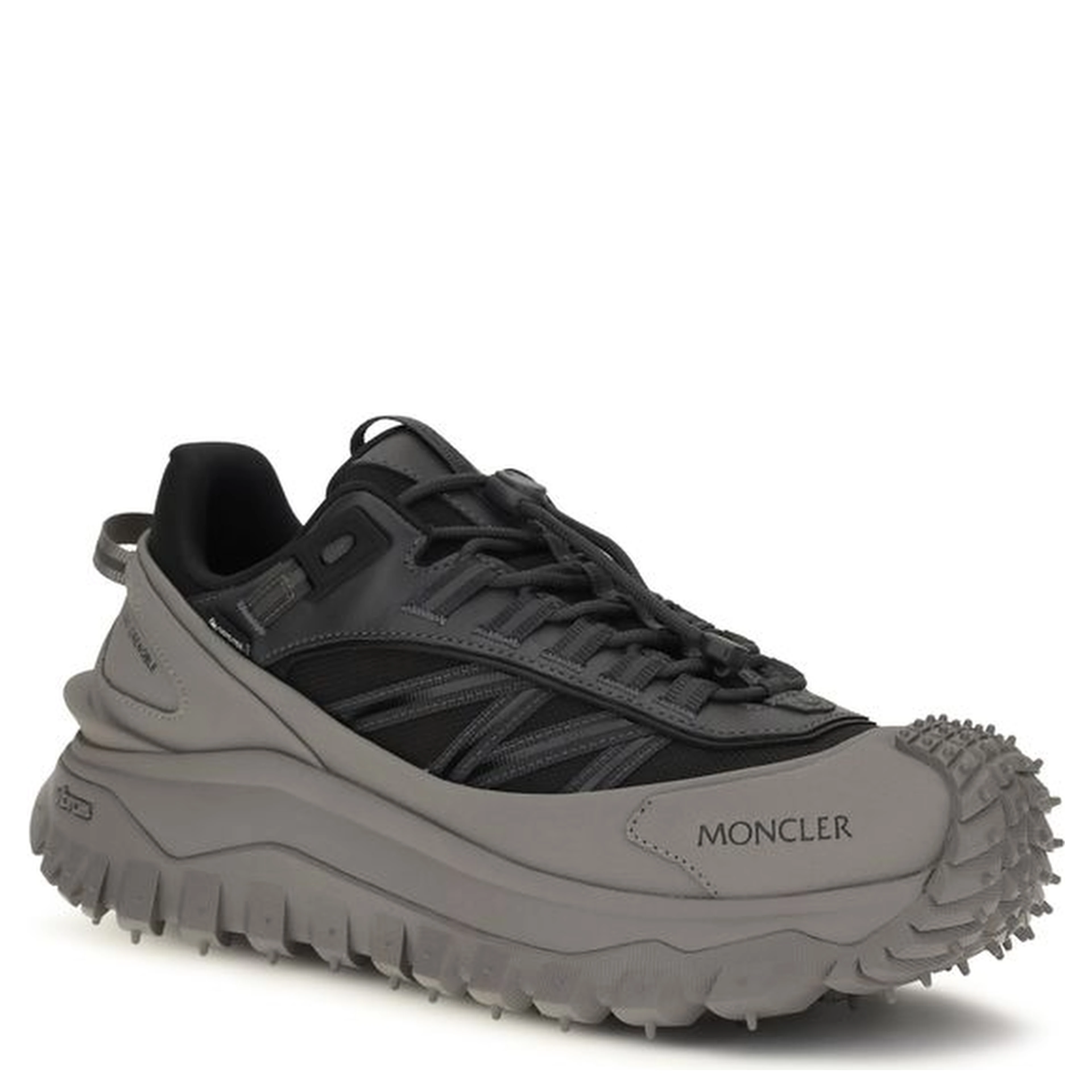 Gray Calf Leather Bos Taurus Athletic Sneakers