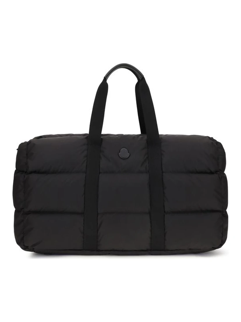 Black Polyester Shoulder Bag