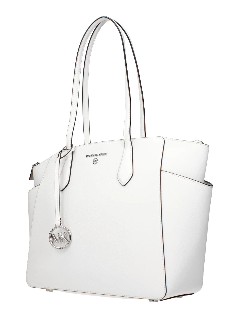 White Leather Shoulder Bag