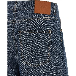 Blue Cotton Bermuda Shorts