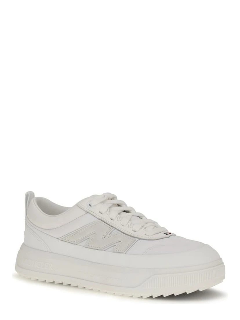 White Calf Leather Bos Taurus Athletic Sneakers