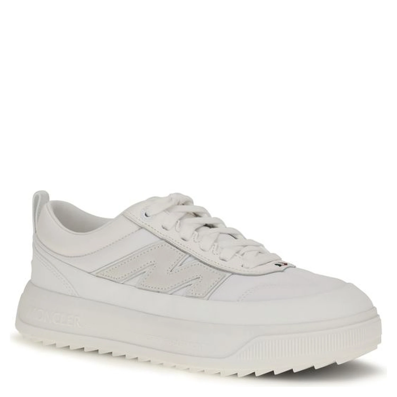 White Calf Leather Bos Taurus Athletic Sneakers