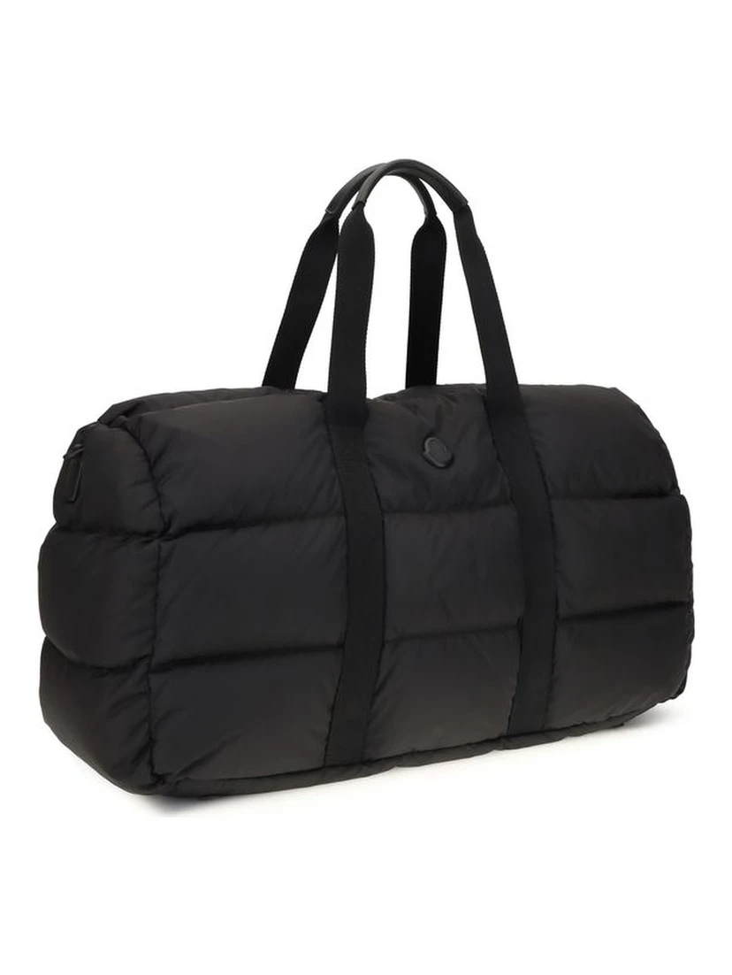 Black Polyester Shoulder Bag