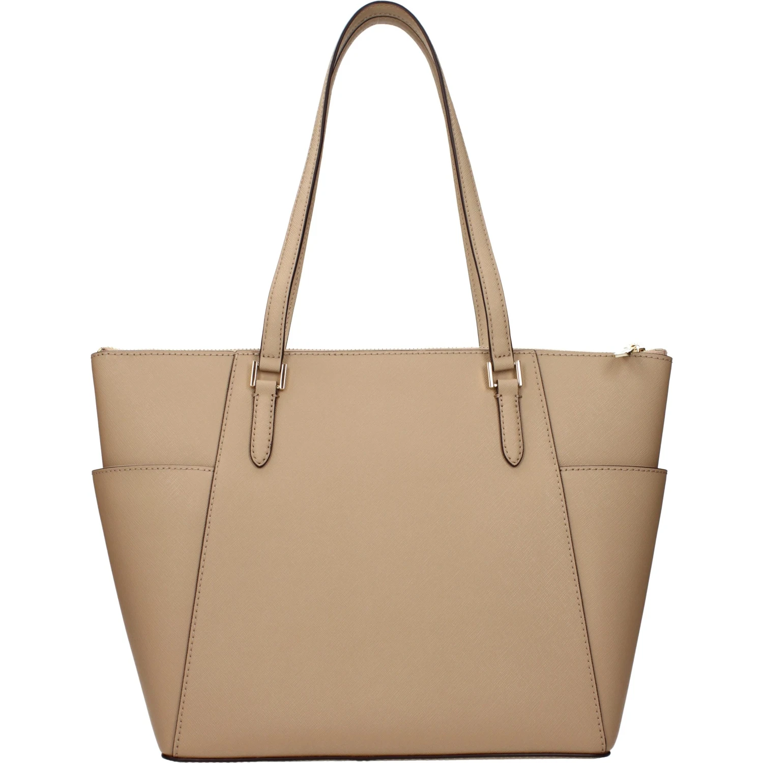 Beige Leather Shoulder Bag