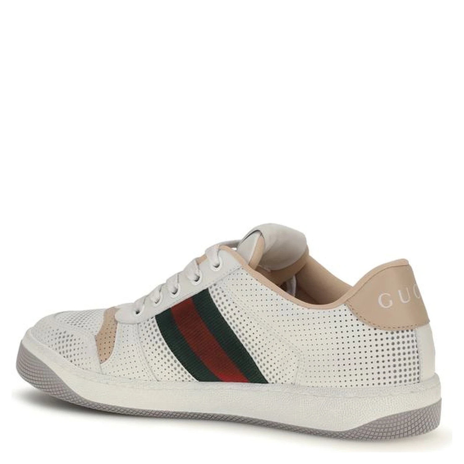 White Calf Leather Bos Taurus Athletic Sneakers