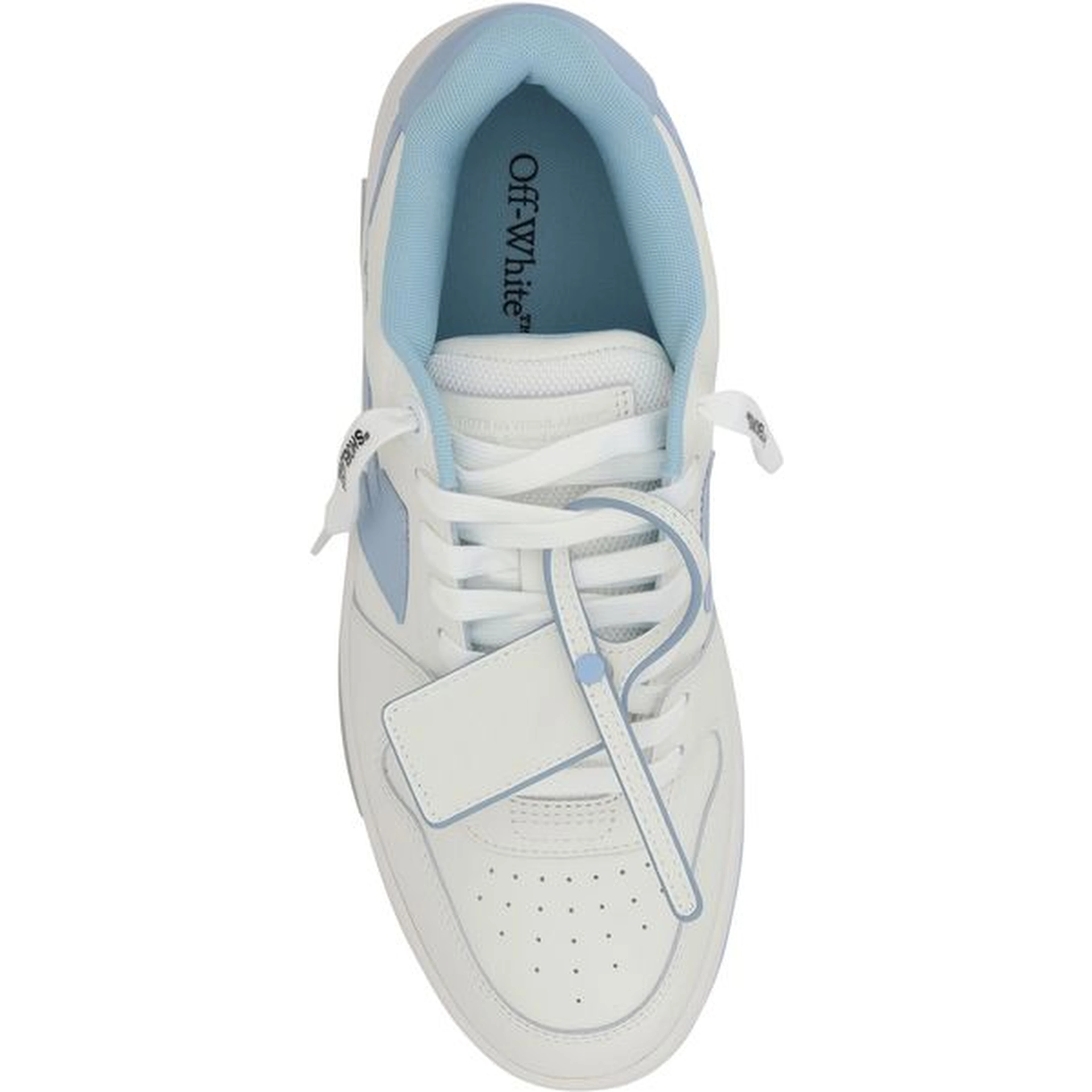 White Calf Leather Bos Taurus Athletic Sneakers
