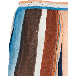 Multicolor Silk Bermuda Shorts