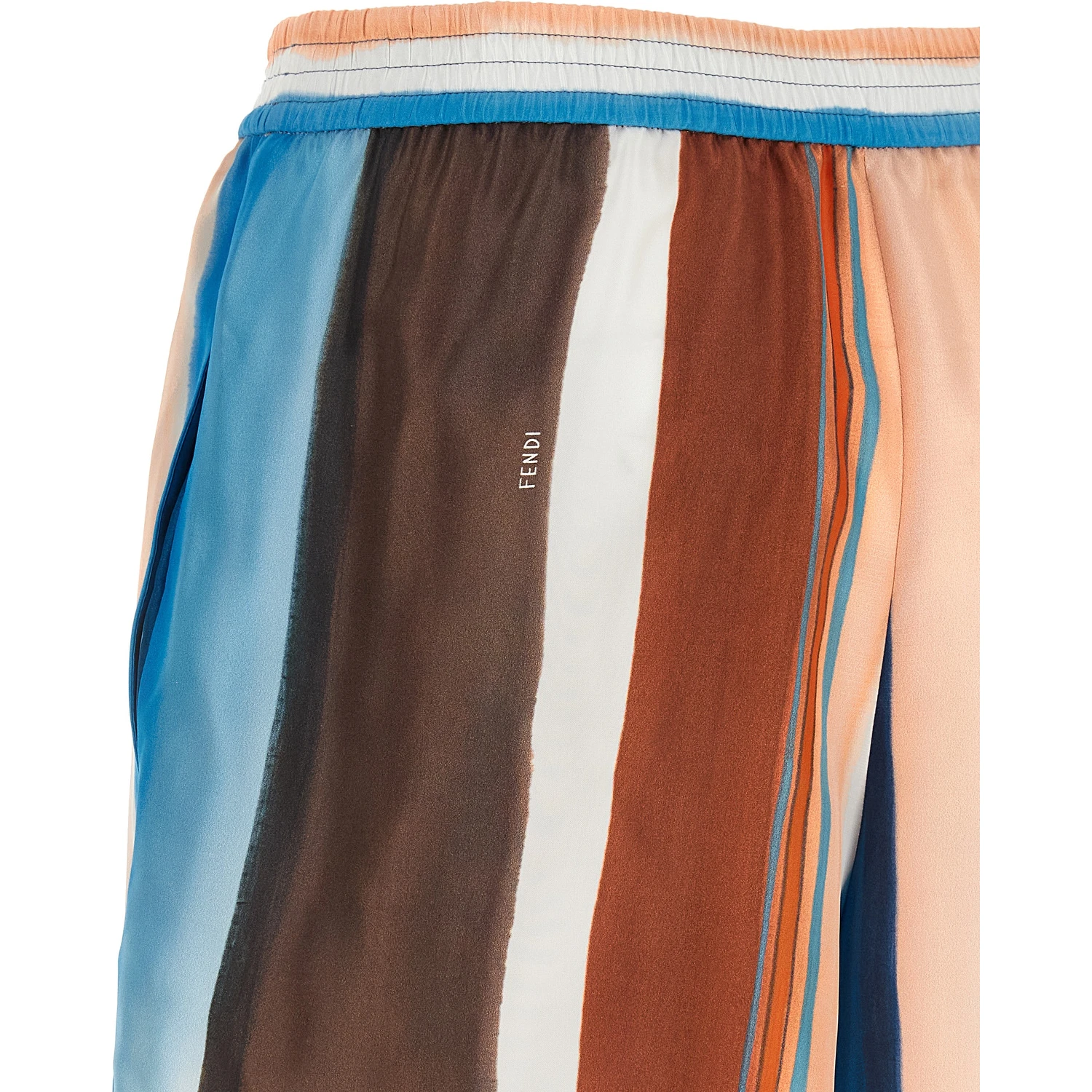 Multicolor Silk Bermuda Shorts