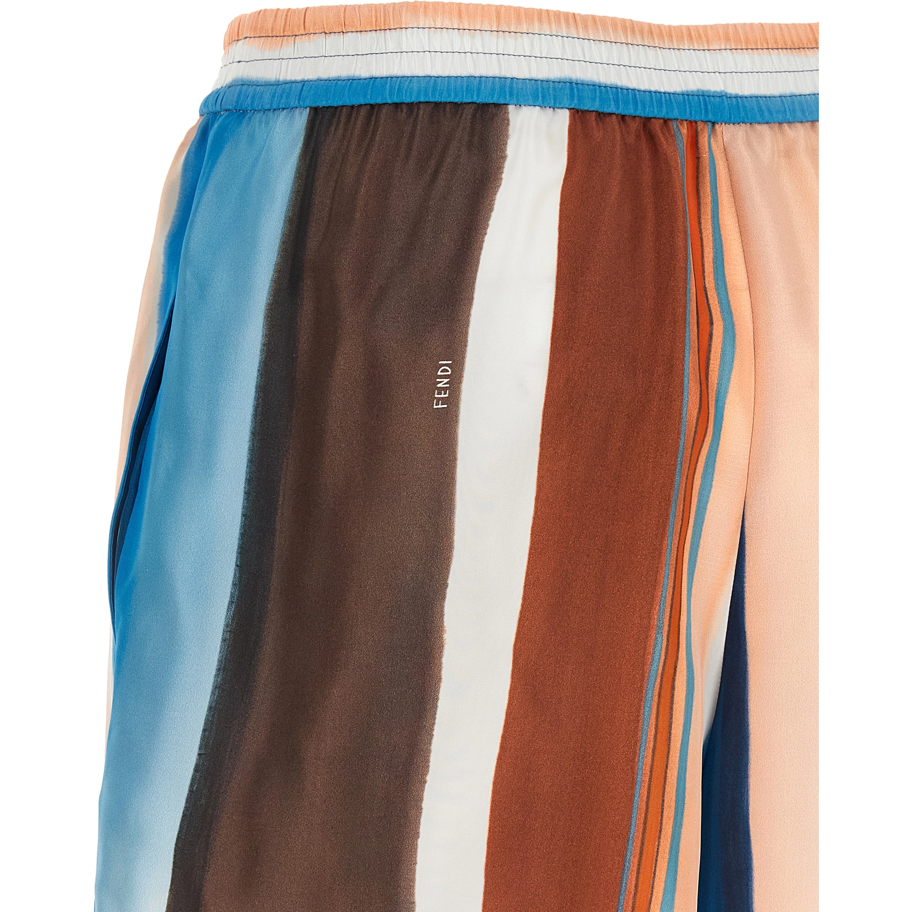 Multicolor Silk Bermuda Shorts
