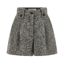 Gray Virgin Wool Bermuda Shorts