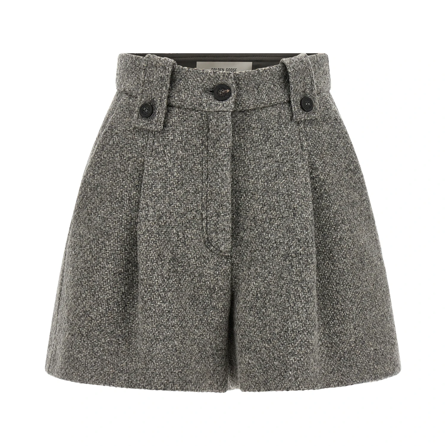 Gray Virgin Wool Bermuda Shorts