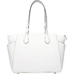 White Leather Shoulder Bag