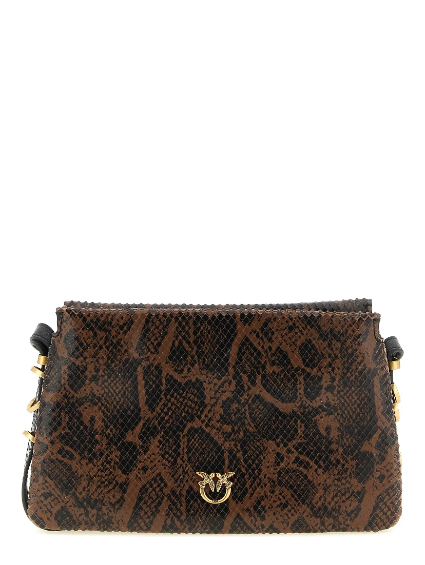 Brown Calfskin Crossbody Bag