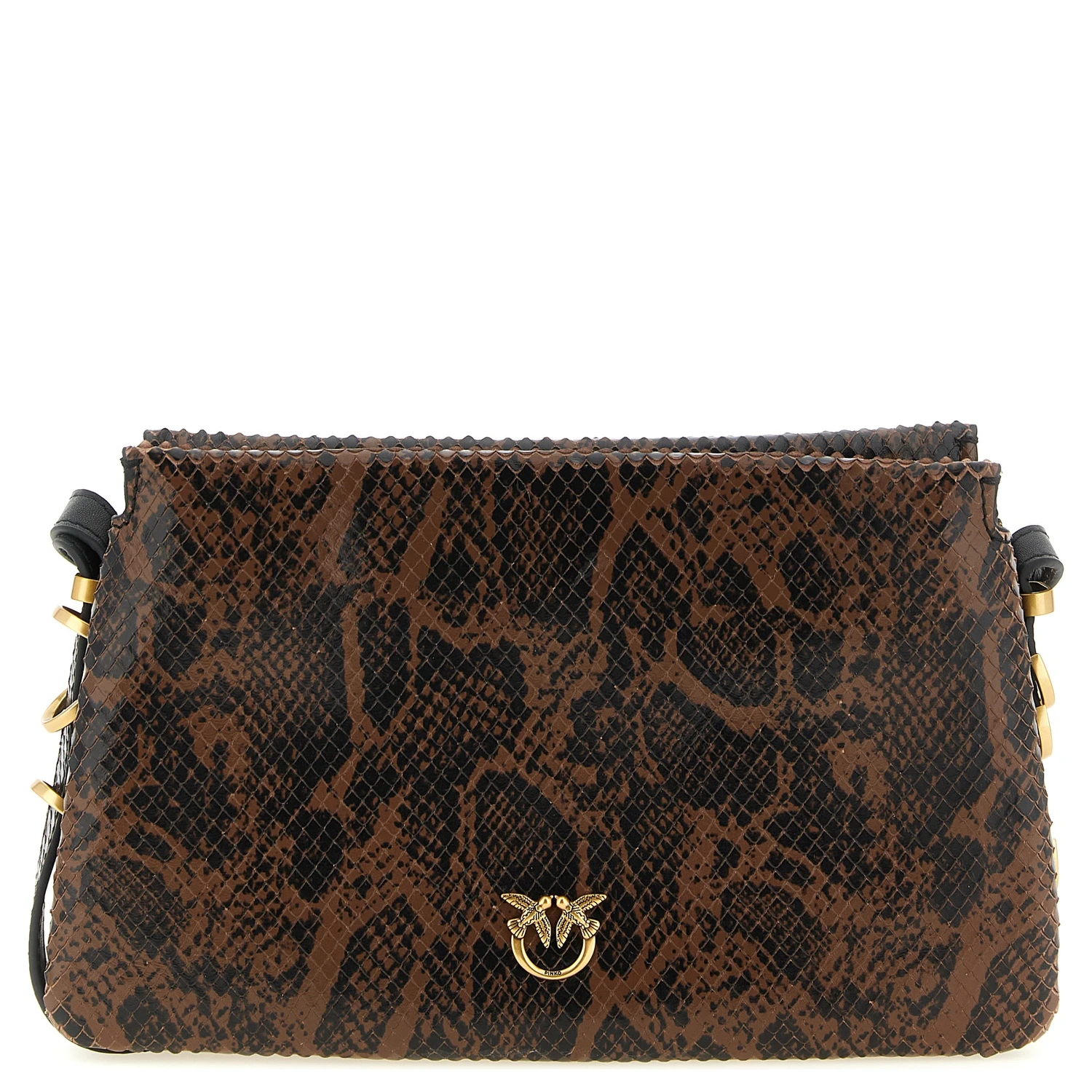 Brown Calfskin Crossbody Bag